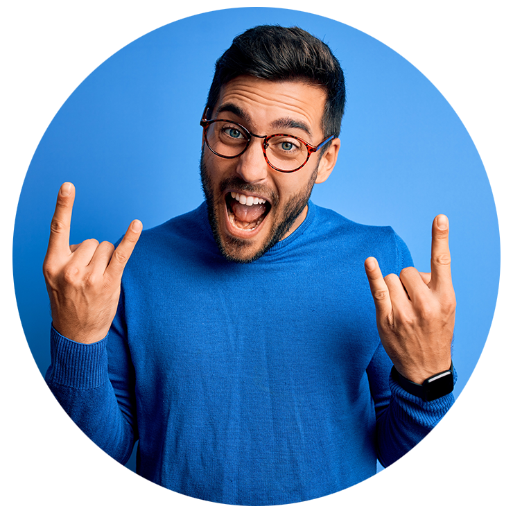 man-excited-speed-service-with-mortgage-broker two roads lending