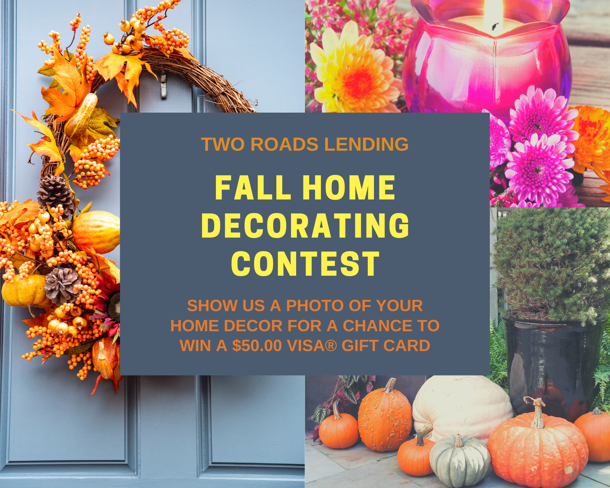 Orange and Yellow Fall Photo Collage